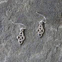 Silver Celtic Love Knot Earrings