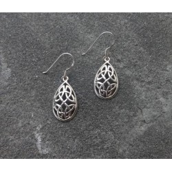 A sterling Silver Pear shaped Celtic Knot