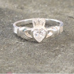 Claddagh Ring with Crystal