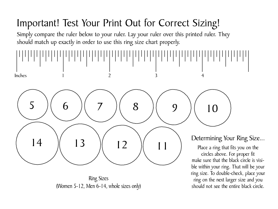 Print Font Size Chart